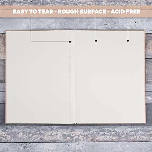 Vanli's Cold Press Watercolor Paper Sketchbook 9"x12" with 12 Pack Fine Tip Art Pens. Waterproof Archival Ink Fineliner Calligraphy Pens For Journaling and Drawing