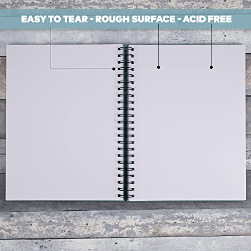 Vanli's Hardcover Mixed Media Sketch Book with Elastic Closure 9"X12", Bundled with 12 Pack Microline Pens Fine Point. Waterproof Archival Pens with Sketch Pad for Drawing