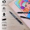 Vanli's Cold Press Watercolor Paper Sketchbook 9"x12" with 12 Pack Fine Tip Art Pens. Waterproof Archival Ink Fineliner Calligraphy Pens For Journaling and Drawing