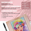 Vanli's Cold Press Watercolor Paper Sketchbook 9"x12" with 12 Pack Fine Tip Art Pens. Waterproof Archival Ink Fineliner Calligraphy Pens For Journaling and Drawing