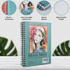 Vanli's Hardcover Mixed Media Sketch Book with Elastic Closure 9"X12", Bundled with 12 Pack Microline Pens Fine Point. Waterproof Archival Pens with Sketch Pad for Drawing